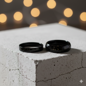 Midnight Constellation Ring Set (Set of 2)