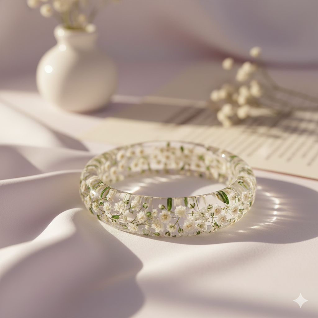 Baby's Breath Eternal Bangle
