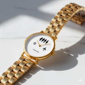 Travel Tales Memory Watch (Gold)