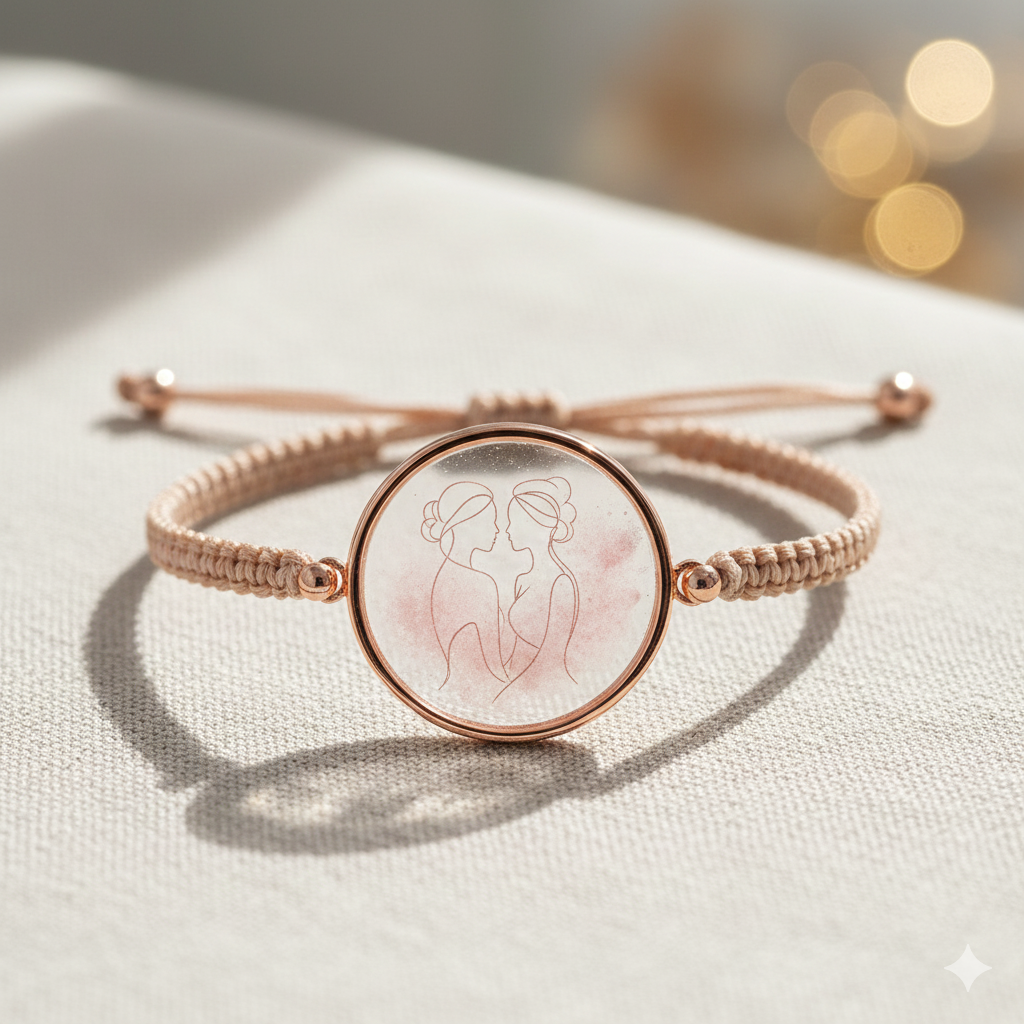 Gemini Twins Macramé Bracelet (Zodiac Collection)
