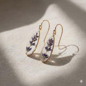 Lavender Dreams Teardrop Earrings